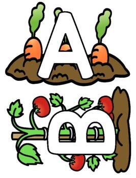 Gardening Alphabet Cards by Teaching Creative Minds | TpT