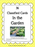 Gardening Classified Cards, In the garden flash cards, Mon