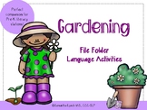 Gardening File Folder Language Activities