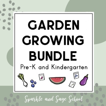 Preview of Gardening Growing Bundle Spring and Summer 7 Printables