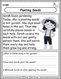 Gardening Kindergarten to Second Reading Comprehension Pas