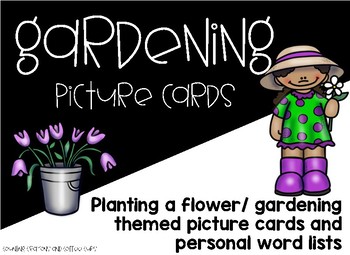 Preview of Gardening Picture Cards