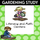 Gardening Study  Literacy and Math Centers Creative Curriculum
