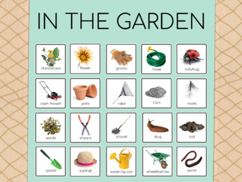 Preview of Gardening Vocabulary Poster