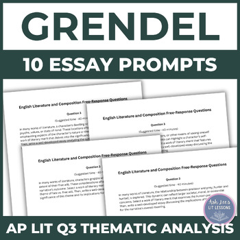 grendel essay prompts