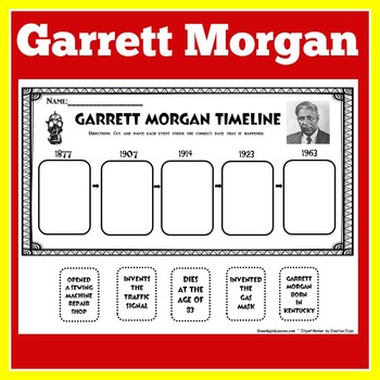 Preview of Garrett Morgan Worksheet Activity 1st 2nd 3rd Grade African American Inventor