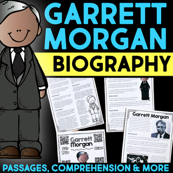 Preview of Garrett Morgan Black History Month Biography Project Graphic Organizer Templates