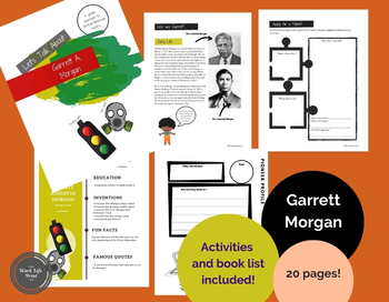 Preview of Garrett Morgan Unit Study-ACTIVITIES AND BOOK LIST INCLUDED