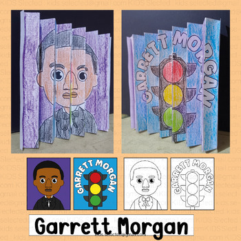 Preview of Garrett Morgan the Traffic Light Craft Agamograph Activity Black History Month