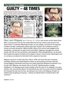 Preview of Gary Leon Ridgway - The Green River Killer