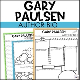Gary Paulsen Author Study Activity, Biography Worksheet Printable