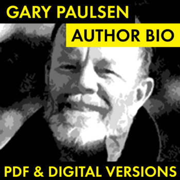Preview of Gary Paulsen Author Study Worksheet, Gary Paulsen Biography, PDF & Google Drive