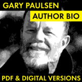 Gary Paulsen Author Study Worksheet, Gary Paulsen Biograph