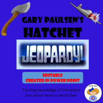 Preview of Gary Paulsen's Hatchet Jeopardy