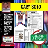 Gary Soto Biography Research, Bookmark Brochure, Pop-Up, Writing