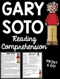 Author Gary Soto Biography Reading Comprehension Worksheet