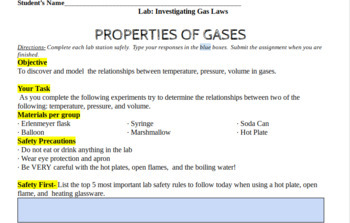 properties of gases lab