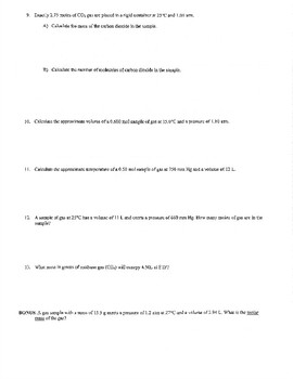 39 Mixed Gas Law Worksheet Answers - combining like terms worksheet