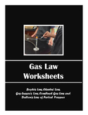 Gas Law Worksheets (Packet of 6 Worksheets)