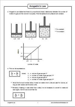 Preview of Gas Laws - Avogadro's Law