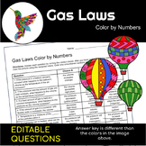 Gas Laws | Behavior of Gases | Science Color By Number