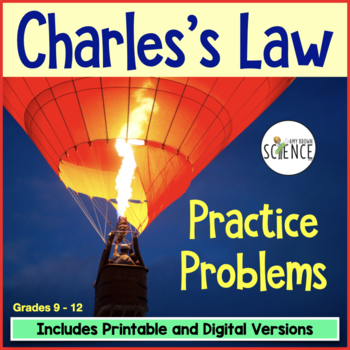 Gas Laws: Charles's Law Homework by Amy Brown Science | TpT
