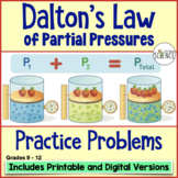 Gas Laws Dalton's Law Worksheet