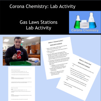 Preview of Gas Laws Lab Activity: Stations
