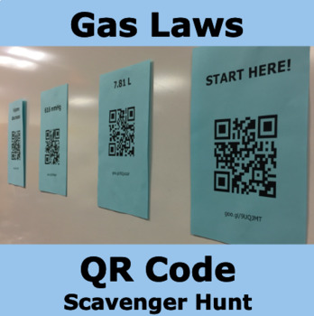 Preview of Gas Laws QR Code Scavenger Hunt