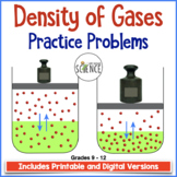 Gas Laws Density of Gases Worksheet