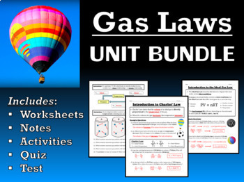 Preview of Gas Laws -- Unit Bundle