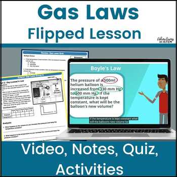 Preview of Gas Laws flipped lesson | Flipped classroom