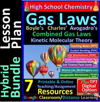 Preview of Gas Laws & Kinetic Molecular Theory: 7-Resource Hybrid Bundle ~Distance Learning
