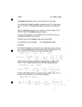 Gas Stoichiometry practice worksheet by MJ | Teachers Pay Teachers