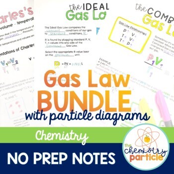 Preview of Gases Notes Bundle | High School Chemistry