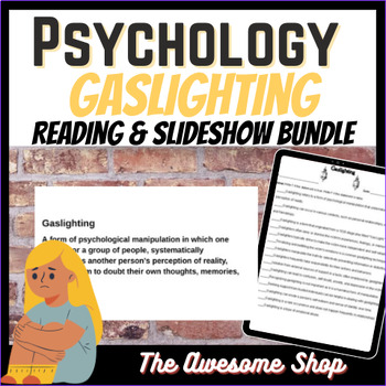 Preview of Gaslighting Resources for High School Psychology or Health Class