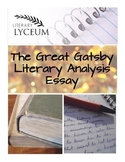 The Great Gatsby Literary Analysis Essay