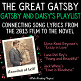 Gatsby and Daisy's Playlist: Activity connecting songs fro