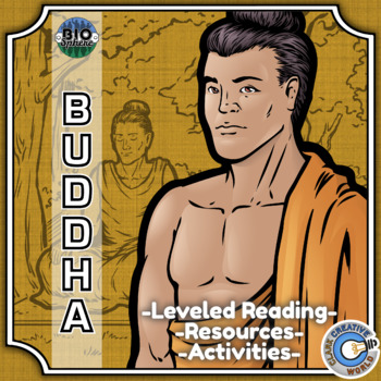 Preview of Gautama Buddha Biography - Reading, Digital INB, Slides & Activities