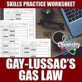 Gay-Lussac's Law Worksheets | Print | Digital | Self-Gradi