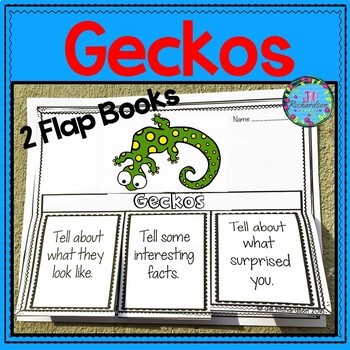 Preview of Spring Activities for ESL Geckos Writing Flap Books