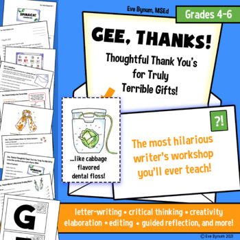 Preview of Gee, Thanks: A Hilarious Letter-Writing Workshop for Grades 4-6 (Low Prep!)