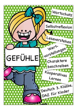 Preview of Gefühle - Emotionen - Charakter DAF, Deutsch, German - Sprechen und Schreiben,