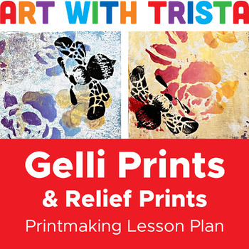 Basic Gelli Plate Printing Art Lesson for beginners - Art With