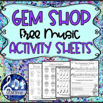 Preview of MUSIC FREE Worksheets K-5 Composing Theory Sub Tub Activities