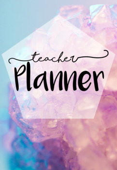 Preview of Gem theme Teacher Planner/Assessment book