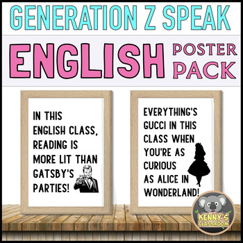 How to Speak Gen Z: the alphabet of Generation Z on flip cards