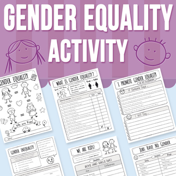Preview of Gender Equality Activity (Questionnaire, Writing Activity and Reflection)