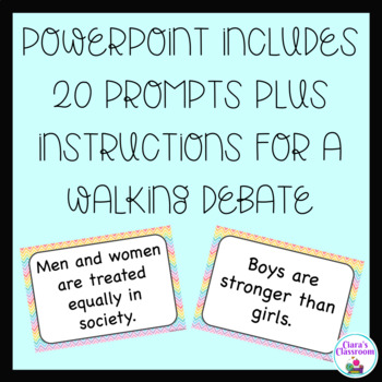 Gender Prompts Walking Debates and Discussions