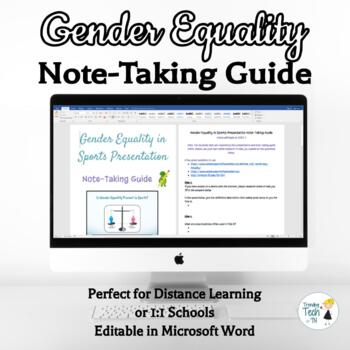 Preview of Gender Equality Note-Taking Guide - Online Distance Learning